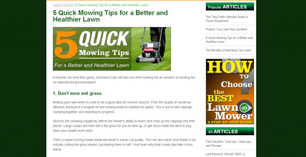 Mowers at Jacks and Snow Blowers at Jacks sites Dave Gottschall