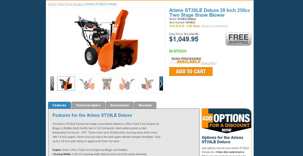 Mowers at Jacks and Snow Blowers at Jacks sites Dave Gottschall